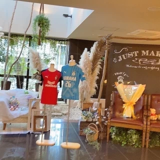 披露宴会場の脇に飾っていただきました！