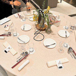 テーブルのコーディネートです|647030さんのGLOBAL WEDDING DIADE (ディアーデ)の写真(1976077)