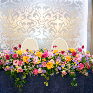 新郎新婦テーブル|647088さんのホテルメトロポリタン 〈JR東日本ホテルズ〉の写真(1690913)