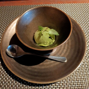 デザート。抹茶のアイス。甘さ控えめで美味しい。|647184さんの浜松八幡宮　楠倶楽部の写真(1716079)
