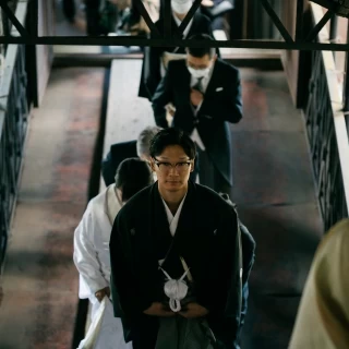 祈祷殿までの回廊