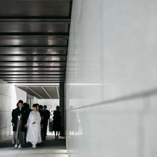 祈祷殿までの回廊