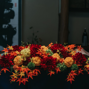 メインテーブルの装花|647299さんの日光東照宮(世界文化遺産)の写真(1723494)