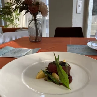 黒毛和牛フィレ肉のローストを試食した際の一枚