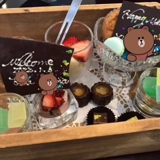 デザート。とても可愛いです。