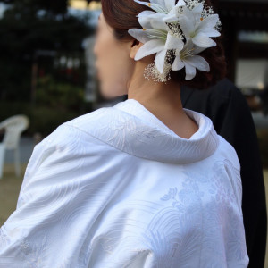 襟元、ヘアセット|647865さんの阿佐ヶ谷神明宮の写真(1714579)