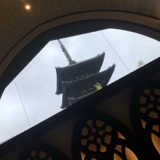 挙式会場からの五重の塔