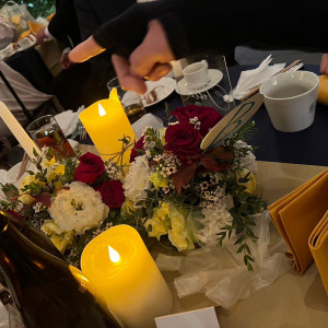 ゲストテーブル装花|647956さんのフェリーチェガーデン 日比谷の写真(1699196)
