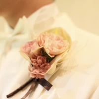 新郎の準備が終わったところ。