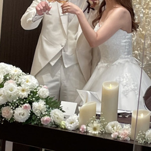 乾杯挨拶後の写真。|647976さんのヴェルジェくらしき/FIVESTAR WEDDINGの写真(1699268)