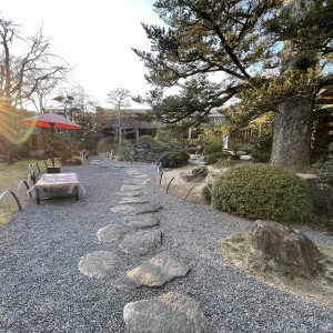 挙式会場・披露宴会場から見える庭園|648270さんの三瀧荘の写真(1706240)