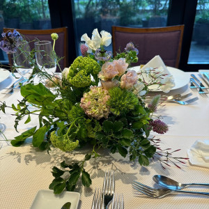 テーブルの装花です。|648521さんの赤坂プリンス クラシックハウスの写真(1786873)