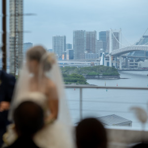 会場からの景色|648587さんの小さな結婚式　お台場店チャペルの写真(1870401)