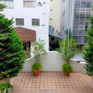 チャペルを出たところの景色