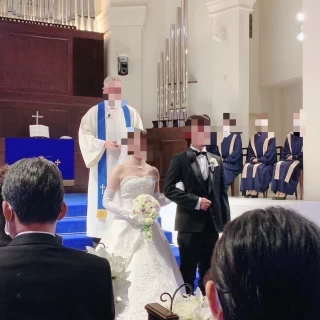 チャペル退場前