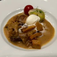 メイン料理の牛フィレ