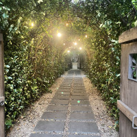 ガーデンへいく途中の緑のトンネル