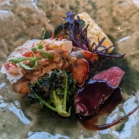 メイン料理の試食