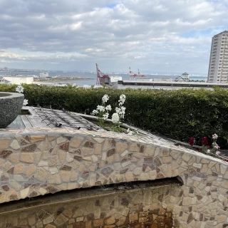 庭園からの景色