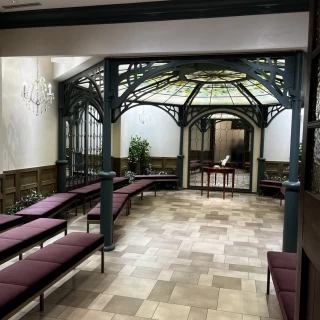挙式会場。入り口目線。