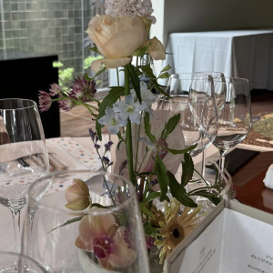 ゲストテーブル装花|649606さんの三瀧荘の写真(1720889)