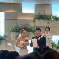 挙式、結婚証明書お披露目