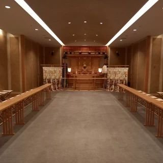 神前式をおこなう祭壇