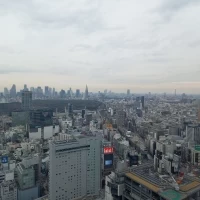 39階の披露宴会場からの眺め
