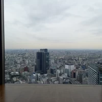 39階の披露宴会場からの眺め