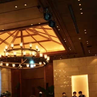 披露宴会場の天井
