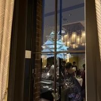 披露宴会場から見える大阪城