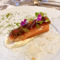 大好評だった前菜のサーモン