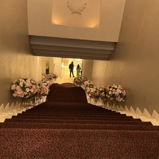 地下にある披露宴会場