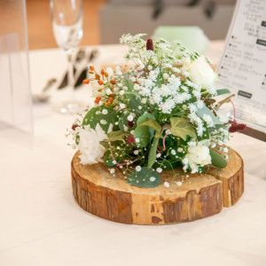 ゲストテーブル装花|651406さんのディアズ水戸スパニッシュガーデンの写真(1725509)