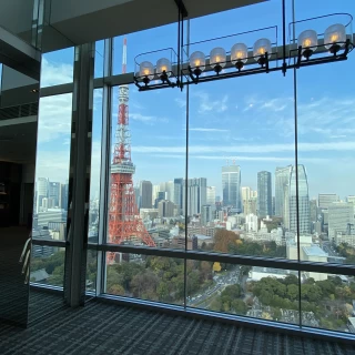 33階のバンケットです。景色が素晴らしい。