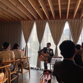 披露宴会場での演奏