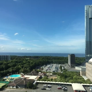 当日の披露宴会場からの景色です。