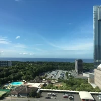 当日の披露宴会場からの景色です。
