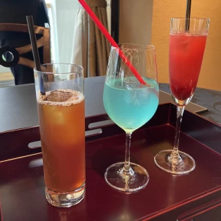 ウェルカムドリンクの試飲ができました。