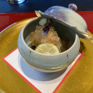 お酢のジュレがとても美味しい