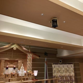 館内神殿のカメラで動画撮影が可能です