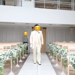 新郎入場です|652064さんの小さな結婚式 神戸西宮店（サンパレス六甲）の写真(1729709)