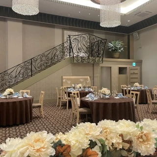 新郎新婦から見た披露宴会場