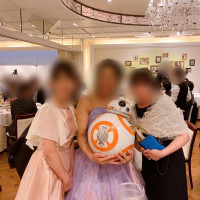 新婦との写真撮影(再入場後)