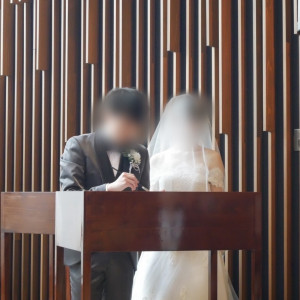 結婚証明書の署名|652081さんのセンティール・ラ・セゾン千秋公園の写真(2285602)