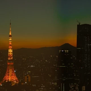 挙式会場から見えた景色