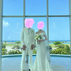 チャペルにて|652245さんのシー シェル ブルー／サザンビーチホテル＆リゾート●小さな結婚式の写真(2196270)