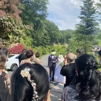 フラワーシャワー後