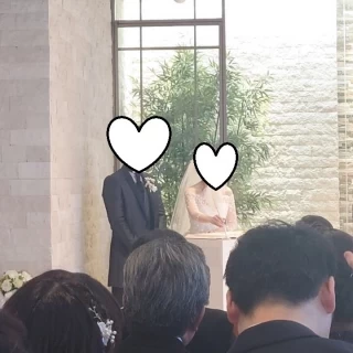 挙式会場にて
