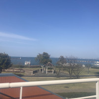 こんな感じで琵琶湖が見えます